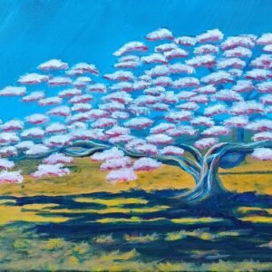 Arbres roses au Verger